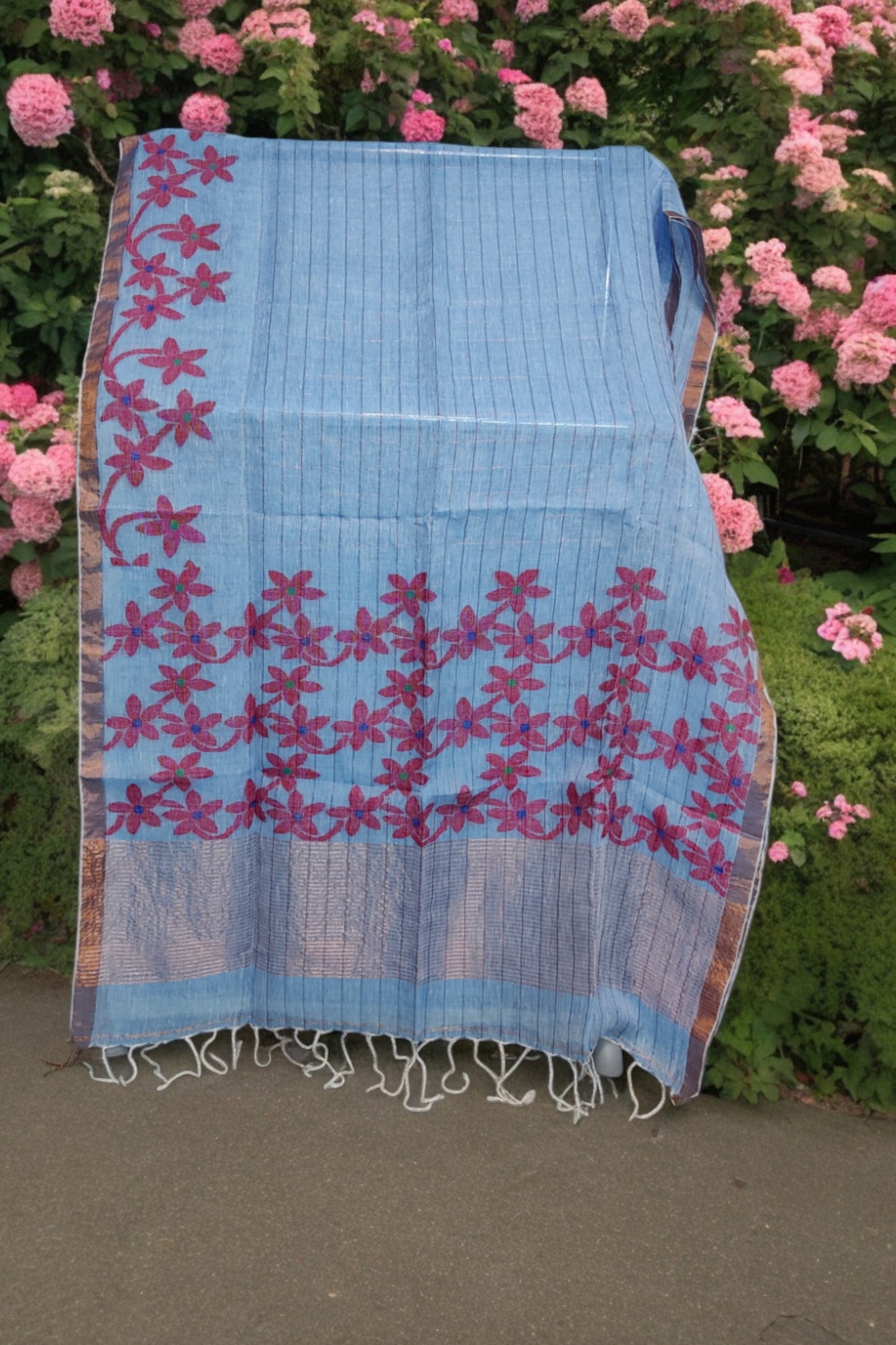 Daisy Linen - Blue