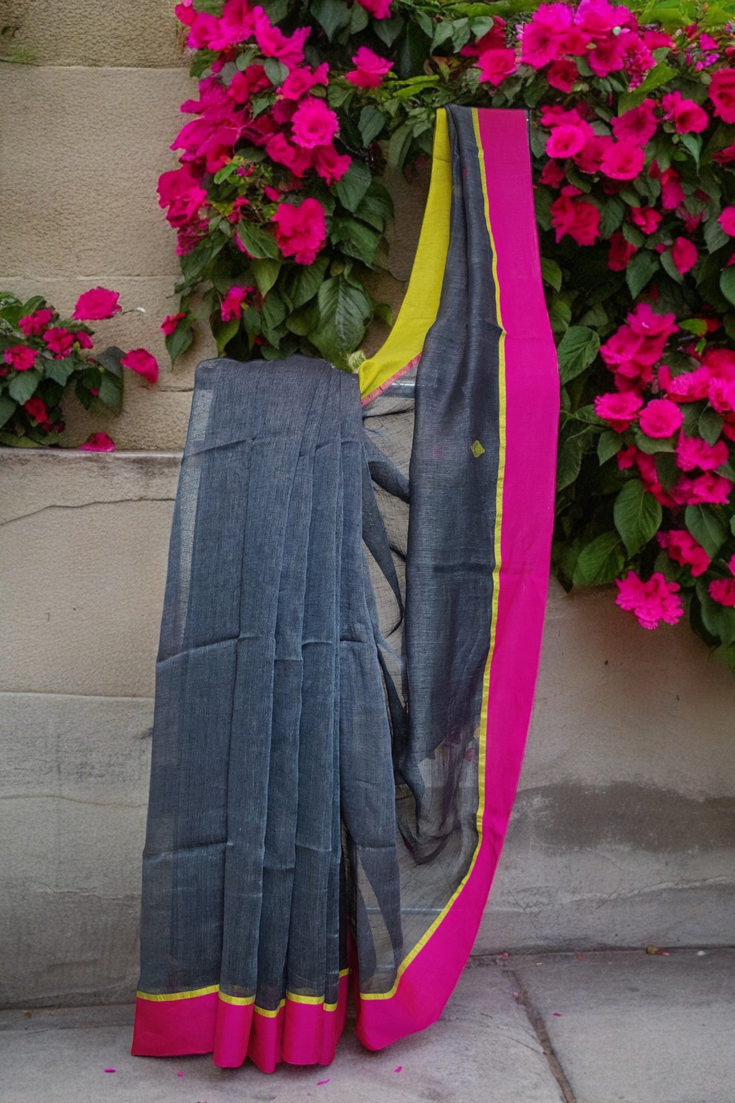 Ganga Jamuna Linen - Grey