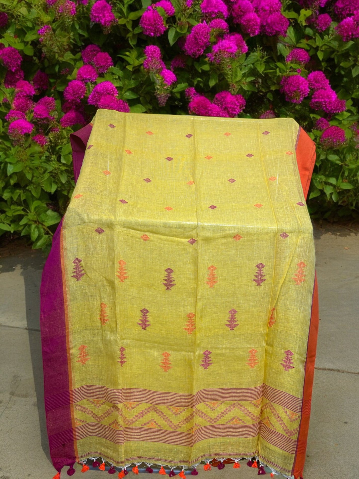 Ganga Jamuna Linen - Yellow