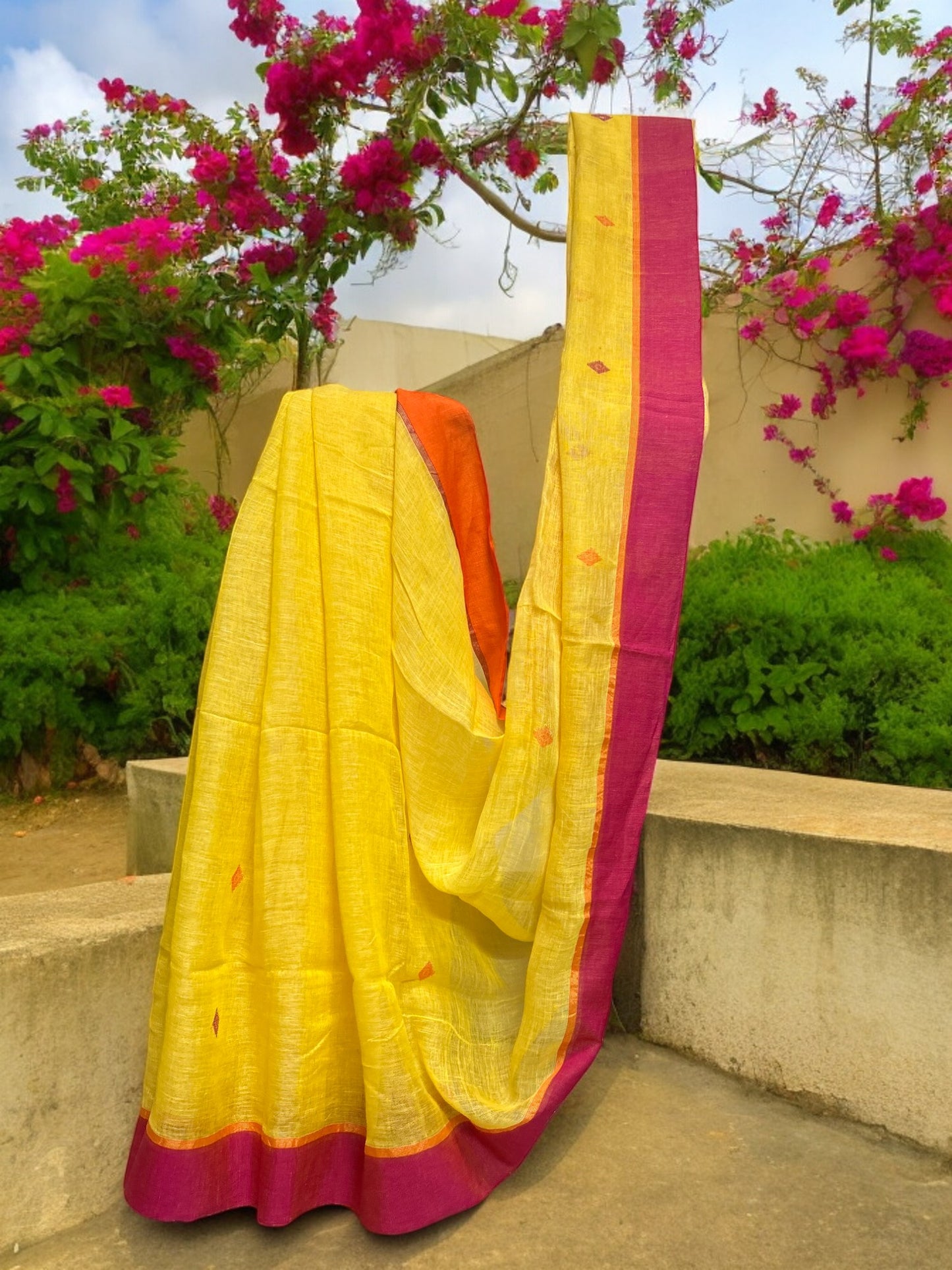 Ganga Jamuna Linen - Yellow