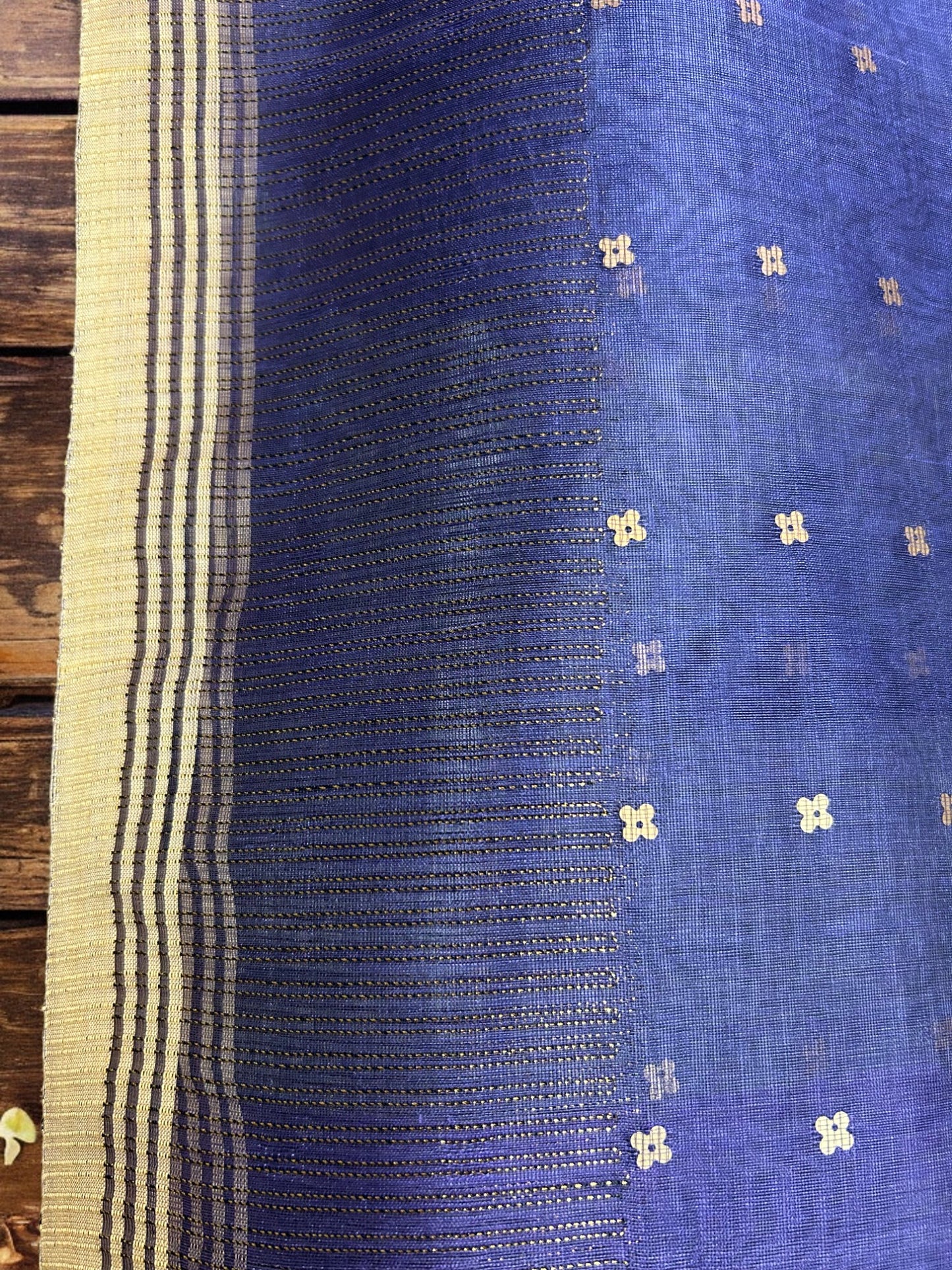 Sequin Muslin Saree - Lavendar