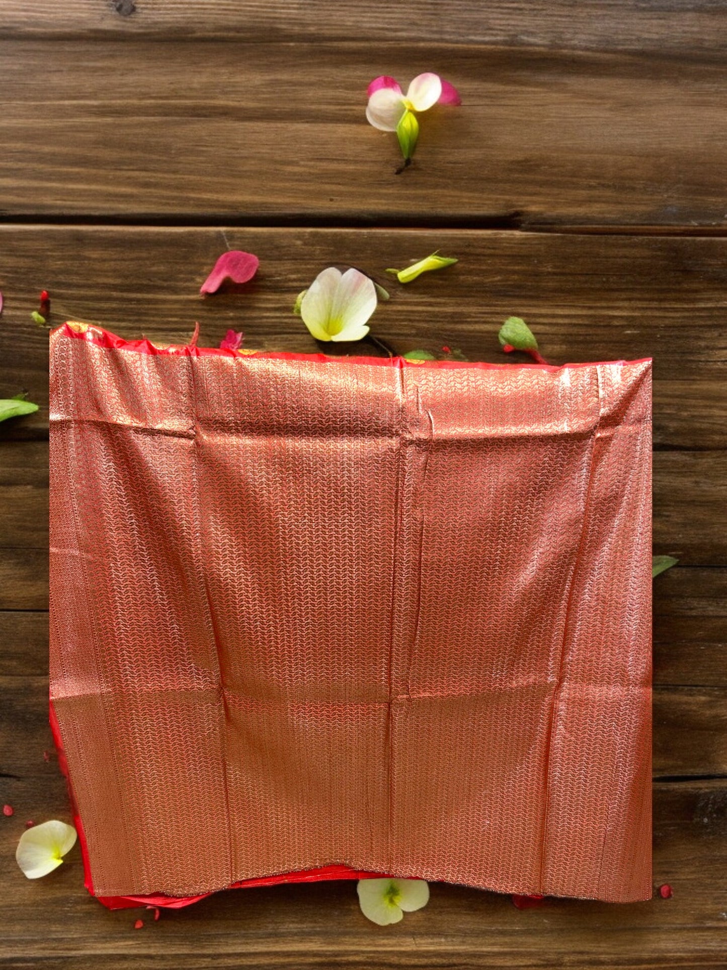 Muga Tussar Silk Saree - Orange