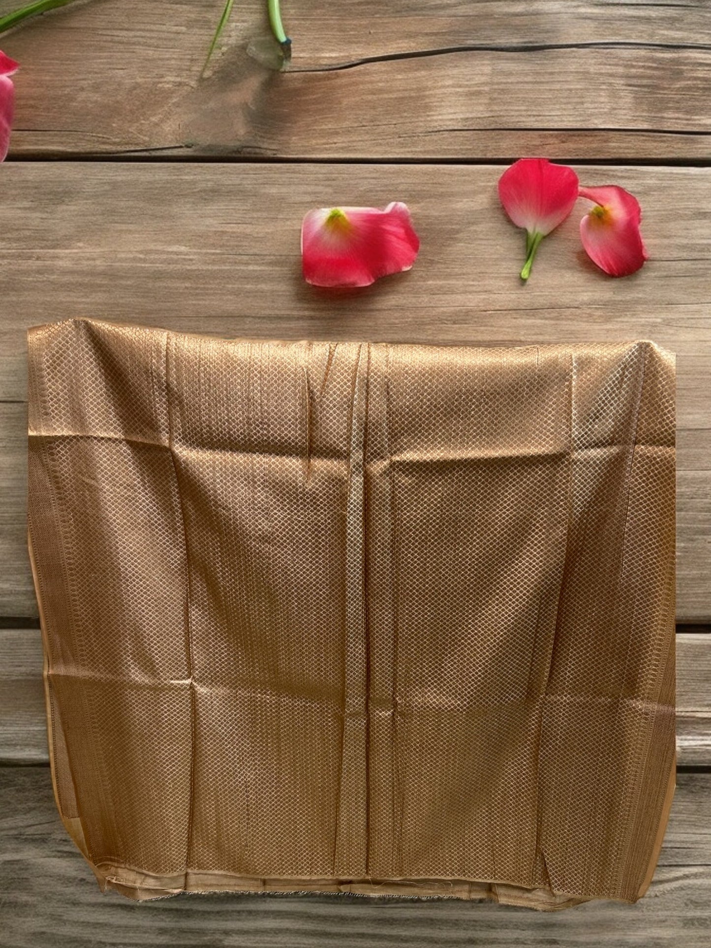 Muga Tussar Silk Saree - Beige