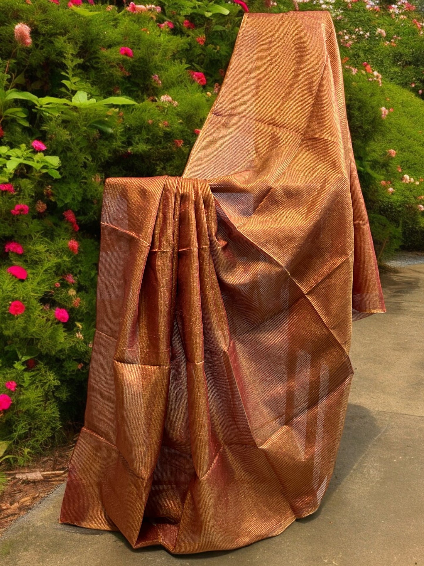 Striped Tissue Linen - Red