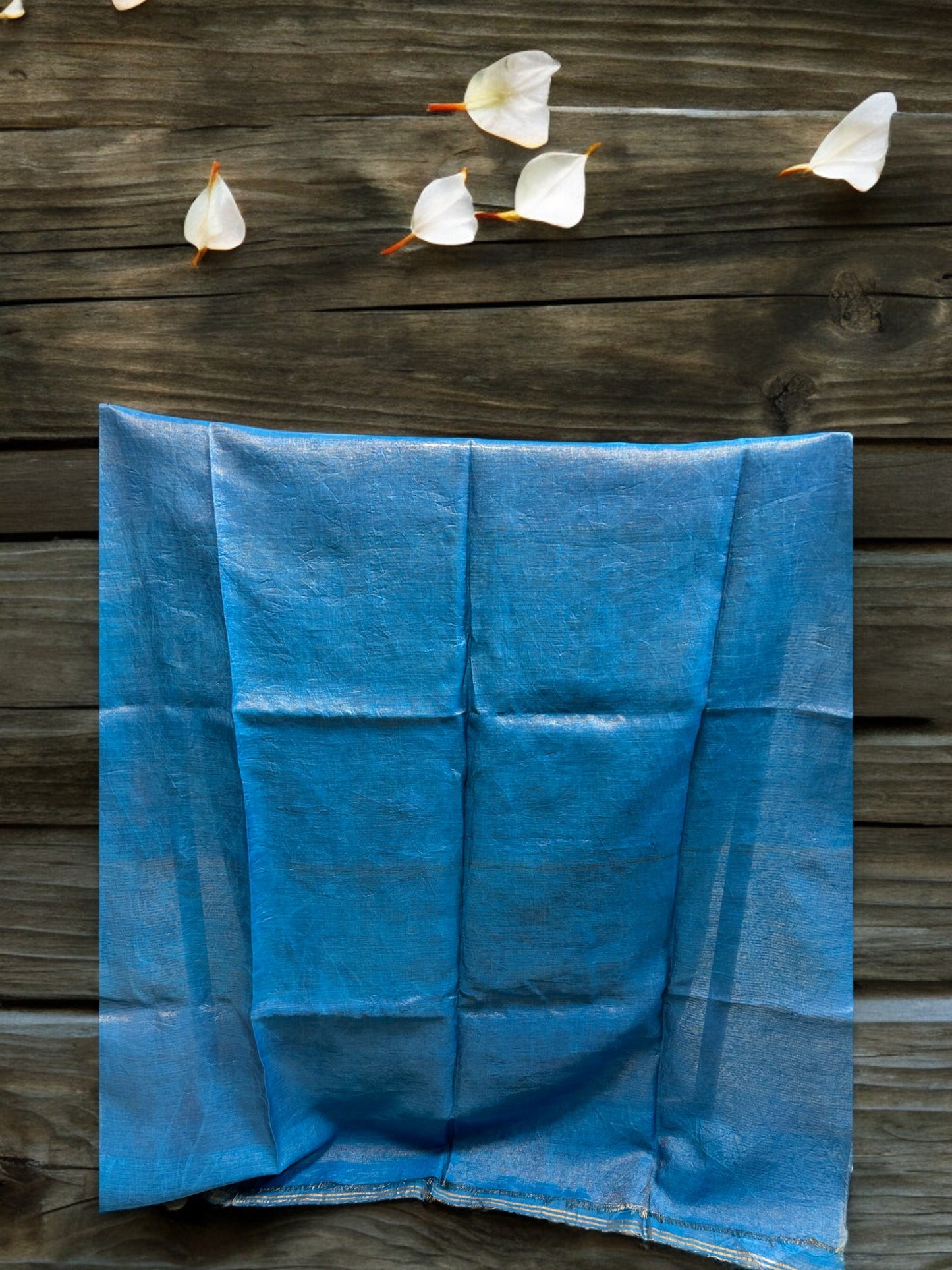Striped Tissue Linen - Blue