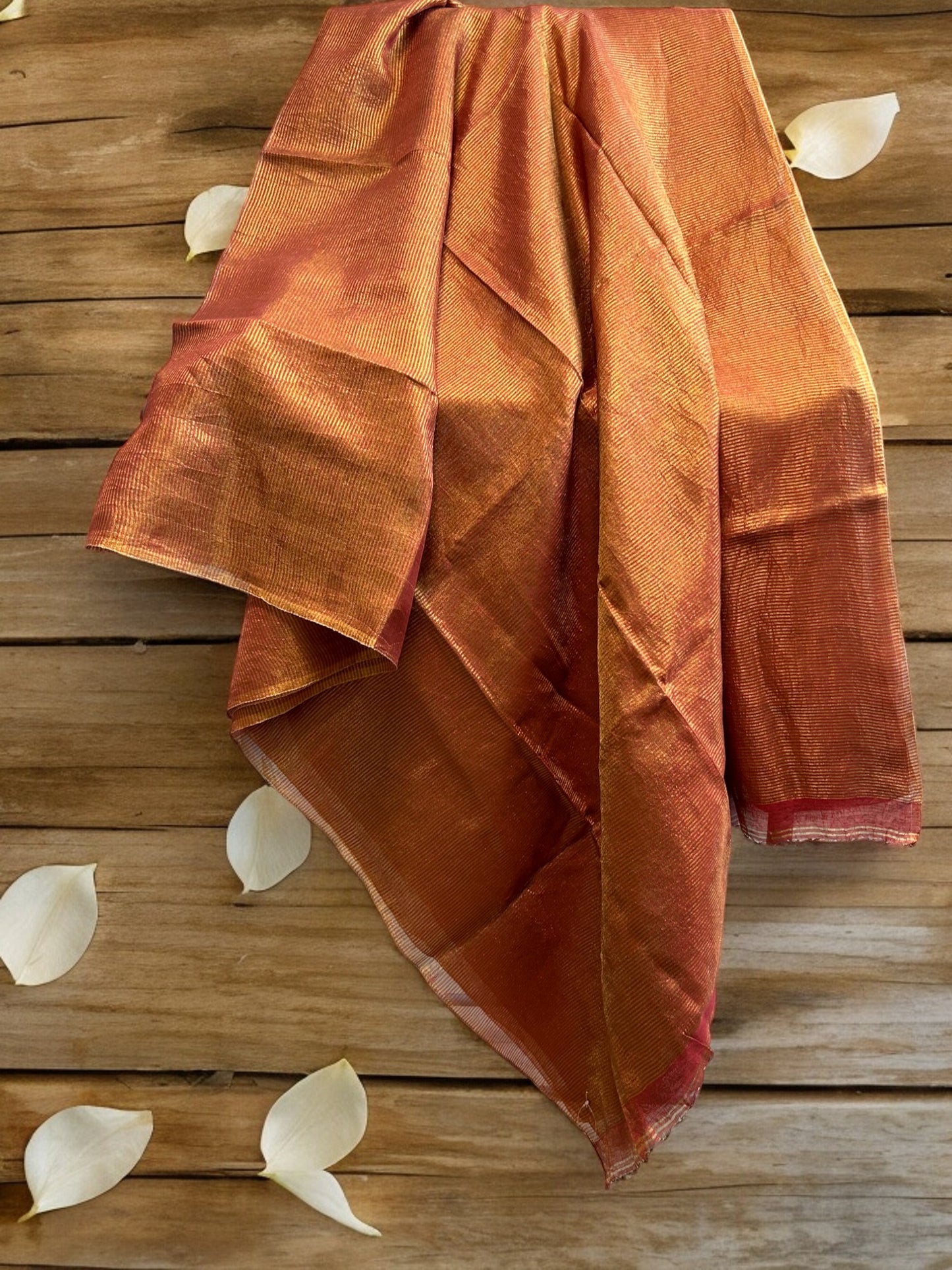 Striped Tissue Linen - Red