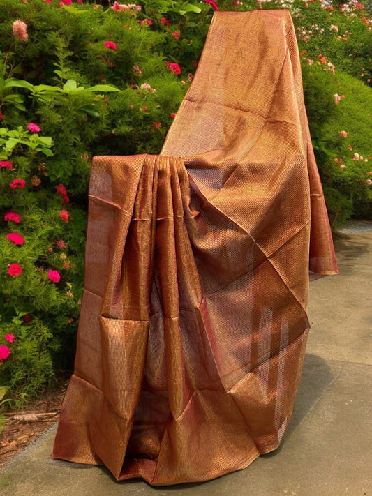 Striped Tissue Linen - Red