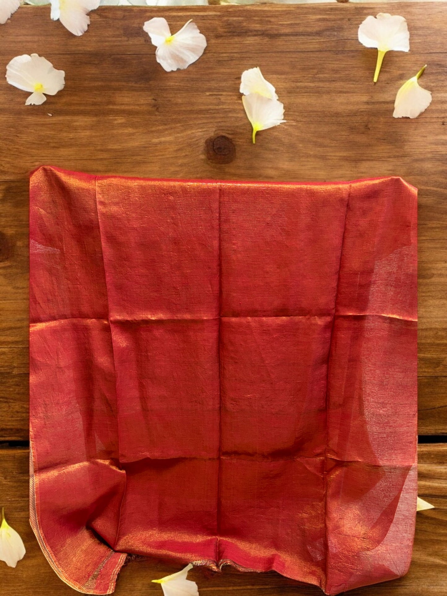 Striped Tissue Linen - Red