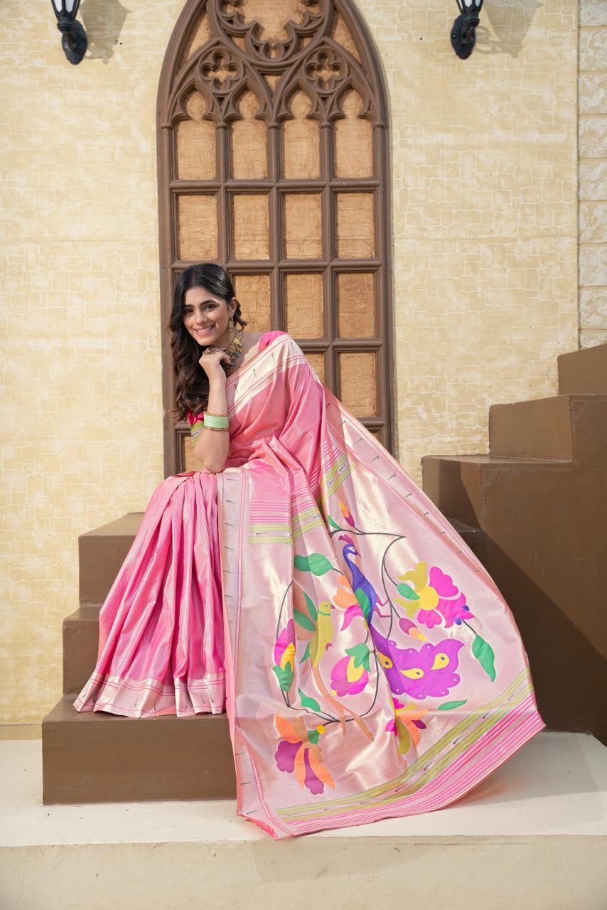 Paithani Saree - Pink